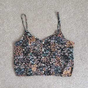 American Eagle Outfitters Floral Crop Top